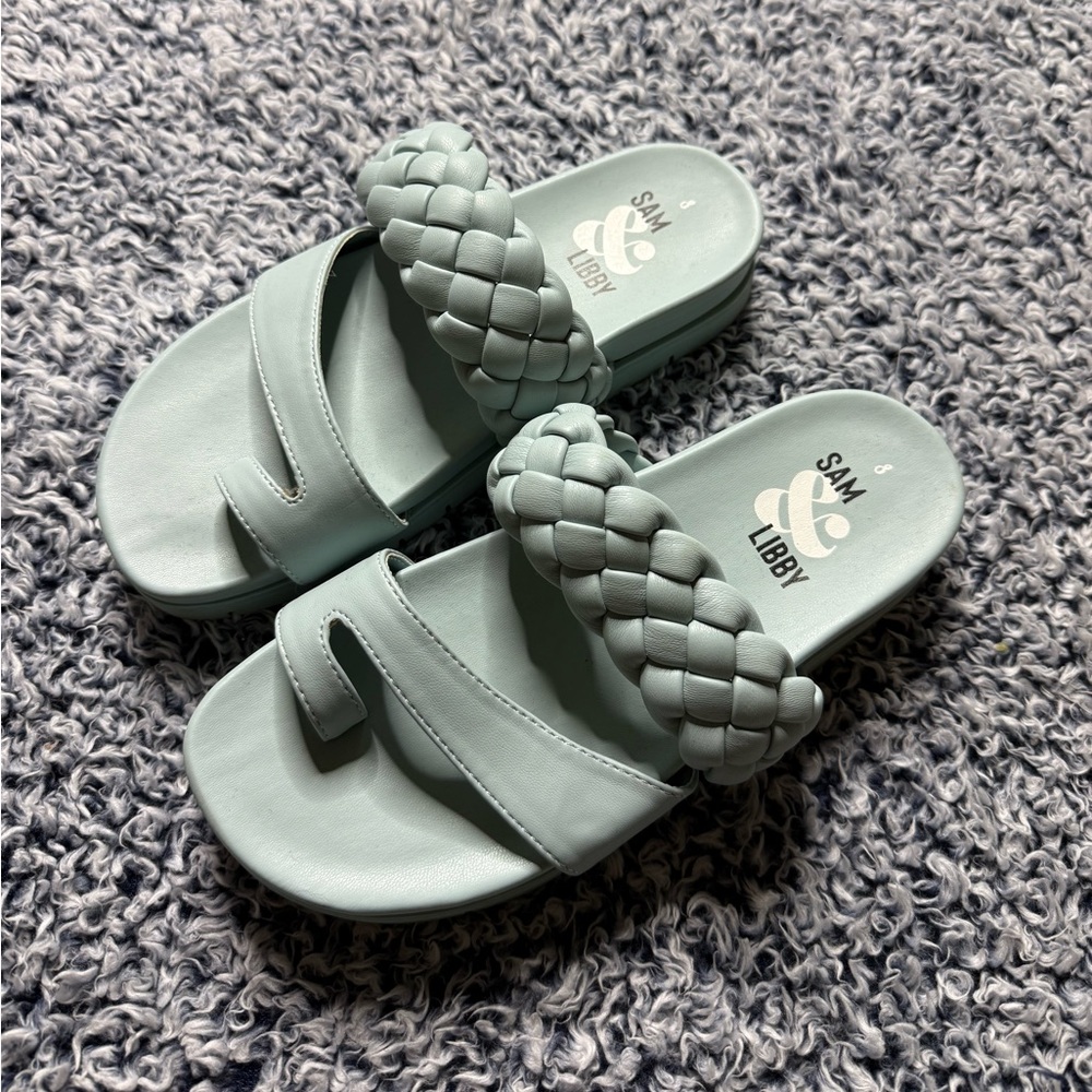 Sam & Libby Adelia Footbed Women's Braided Slide Sandals